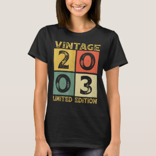 T-shirt 19 ans Retro 2003 19e anniversaire