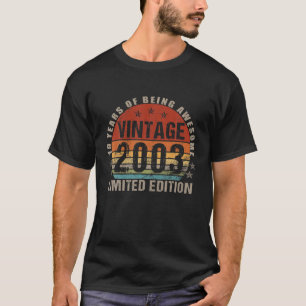 T-shirt 19 Ans Vintage 2003 Limited Edition 19E Birt