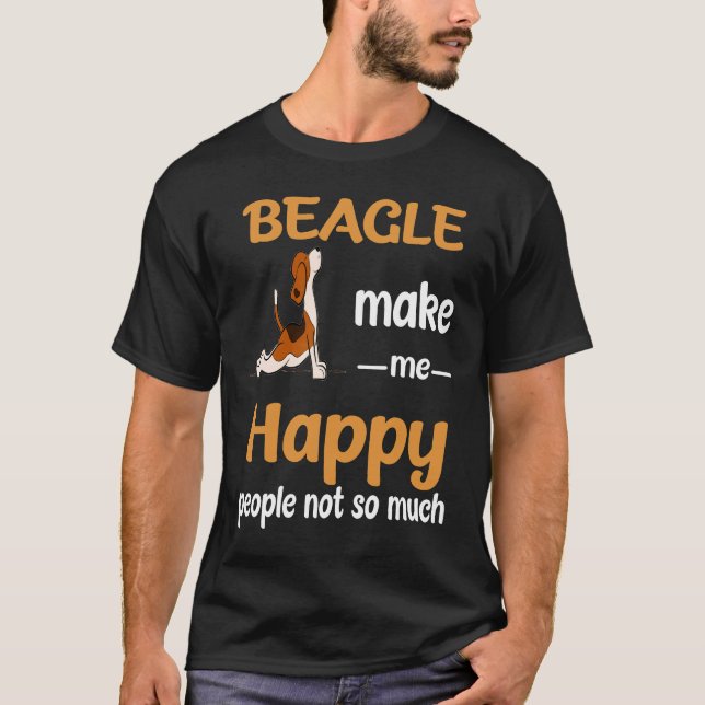 T-shirt 19 Beagles Me Rendre Heureux (Devant)