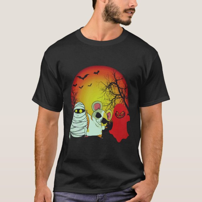 T-shirt 19 Cobaye Halloween Citrouille (Devant)