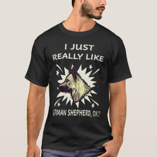 T-shirt 19 J'aime vraiment beaucoup les bergers allemands