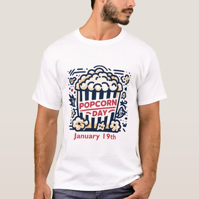 T-shirt 19 janvier - Fête du maïs soufflé (Devant)