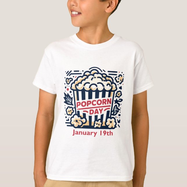 T-shirt 19 janvier - Fête du maïs soufflé (Devant)