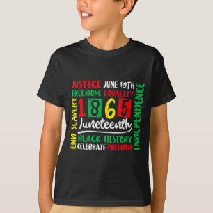 T-shirt 19 juin 1865 hommes femmes africains dom