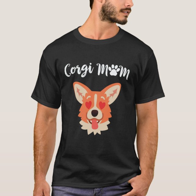 T-shirt 19 Maman Corgi Corgi (Devant)