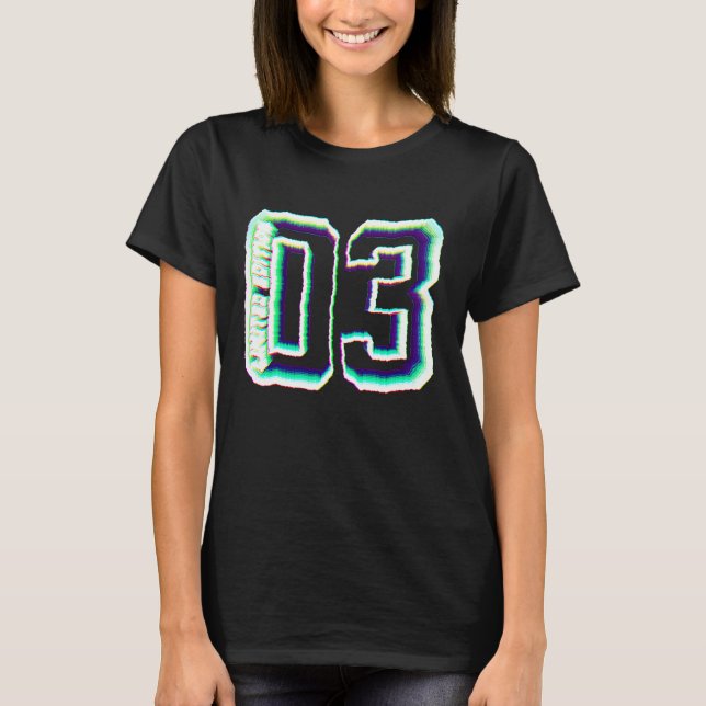 T-shirt 19 Years  2003 College 19th Birthday (Devant)