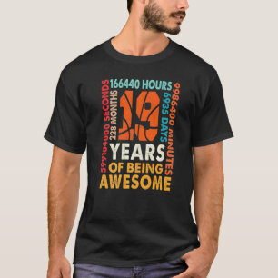 T-shirt 19e anniversaire 19 ans 228 mois basket-ball B