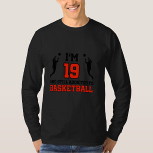 T-shirt 19e anniversaire 19 ans Joueur de basket-ball