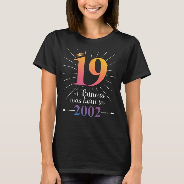 T-shirt 19e anniversaire Cadeau 19 ans (Devant)