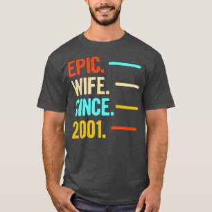 T-shirt 19e anniversaire de Mariage Gift Epic femme depuis
