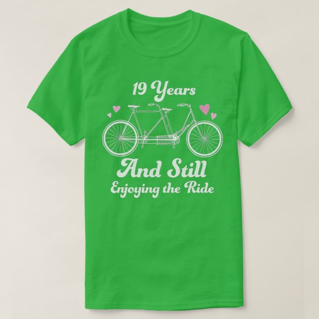 T-shirt 19e anniversaire du Mariage 19 ans ensemble Don I (Design devant)