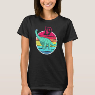 T-shirt 19e anniversaire I Brachiosaure Diplodocus I Famil