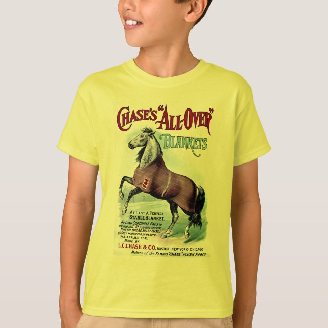 T-shirt 19e C. Couvertures Chase Horse (Devant)