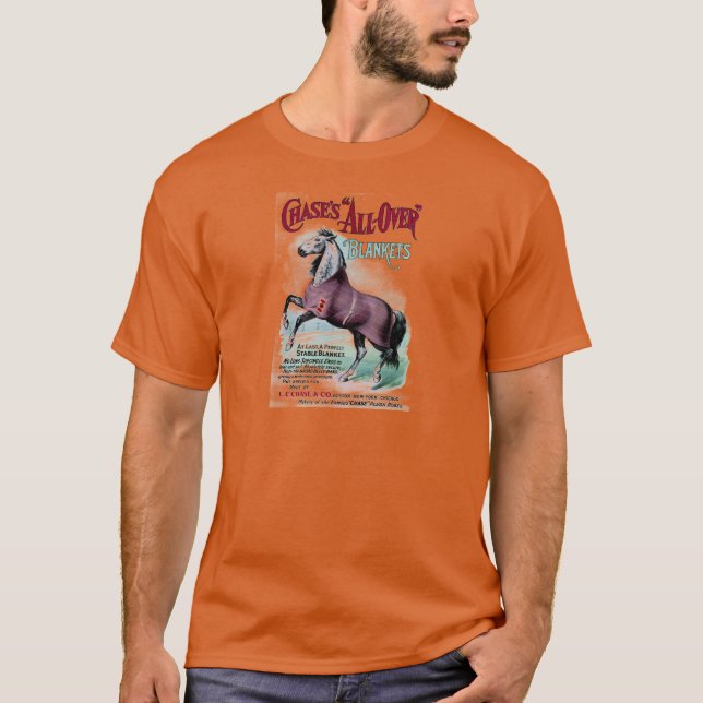 T-shirt 19e C. Couvertures Chase Horse (Devant)