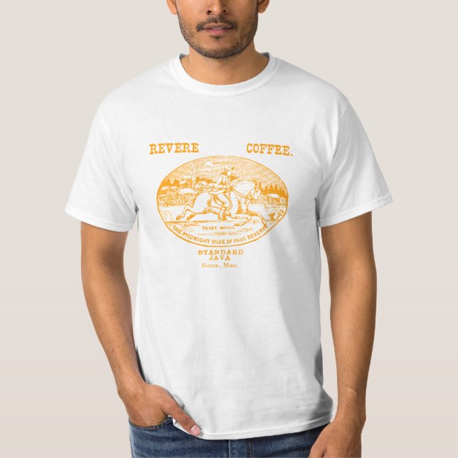 T-shirt 19e café C. Revere de Boston (Devant)