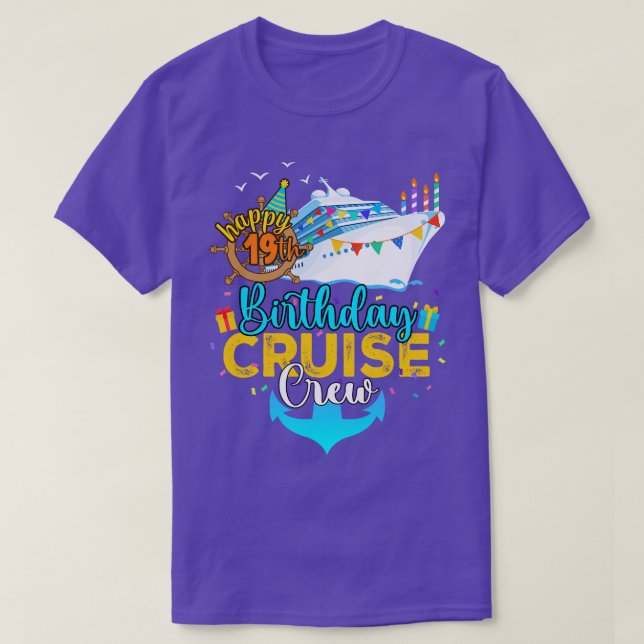 T-shirt 19e équipage de croisière (Design devant)