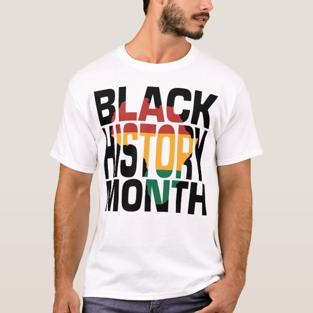 T-shirt 19e Mois de l'histoire des Noirs (Devant)