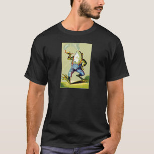 T-shirt 19ème C. Grenouille de tabagisme de tuyau