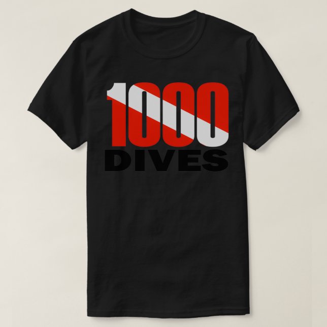 T-shirt 1 000 plongées (Design devant)