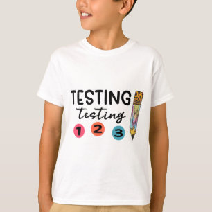 T-shirt 1 2 3 Jour d'essai Coordinateur de test de chemise