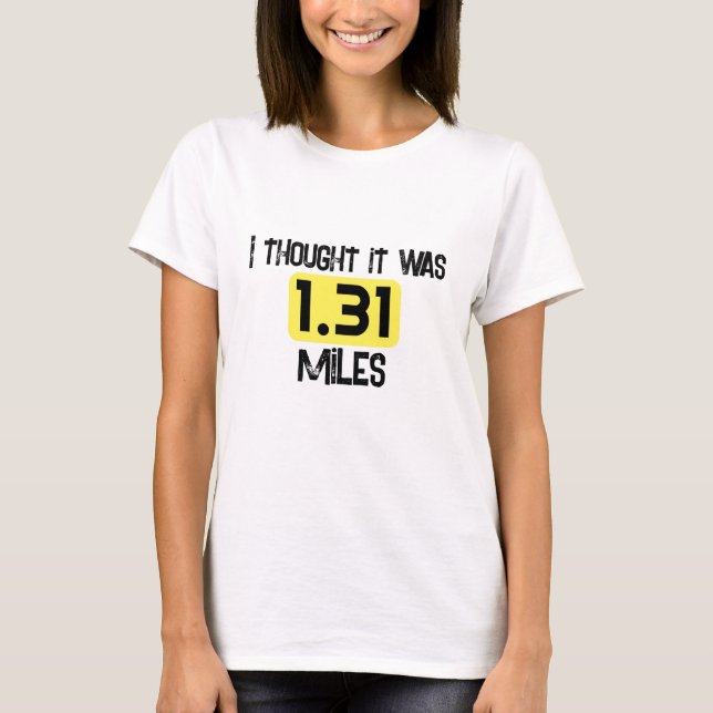 T-shirt 1,31 Miles (Devant)