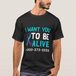 T-shirt 1 800 273 8255 - Journée de prévention du suicide