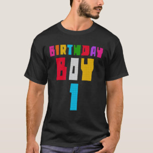 T-shirt 1 Anniversaire Garçon Bâtiment principal Bâtir