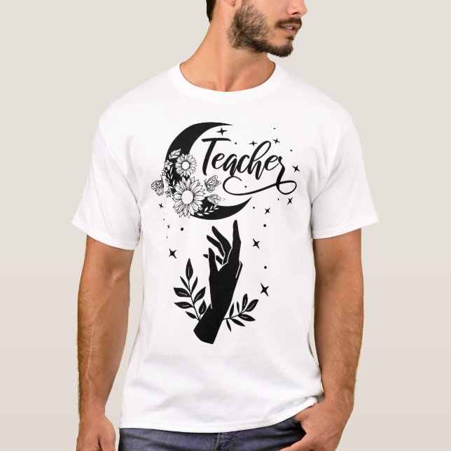 T-shirt 1- Chemise d'enseignant inspirant, Enseignant mini (Devant)