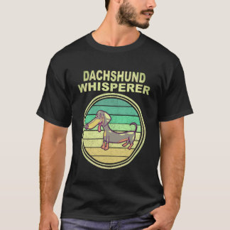 T-shirt 1 Chuchoteur de Dachshund Vintage