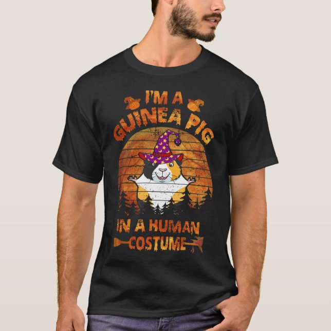 T-shirt 1 Costumes d'Halloween pour cochons d'Inde (Devant)