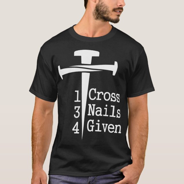 T-shirt 1 Croix 3 clous 4 donnés (Devant)