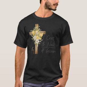 T-shirt 1 Croix 3 ongles pardonnés Christian Joyeux Pâques