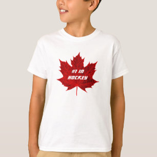 T-shirt #1 dans Hockey+Feuille d'érable rouge canadienne