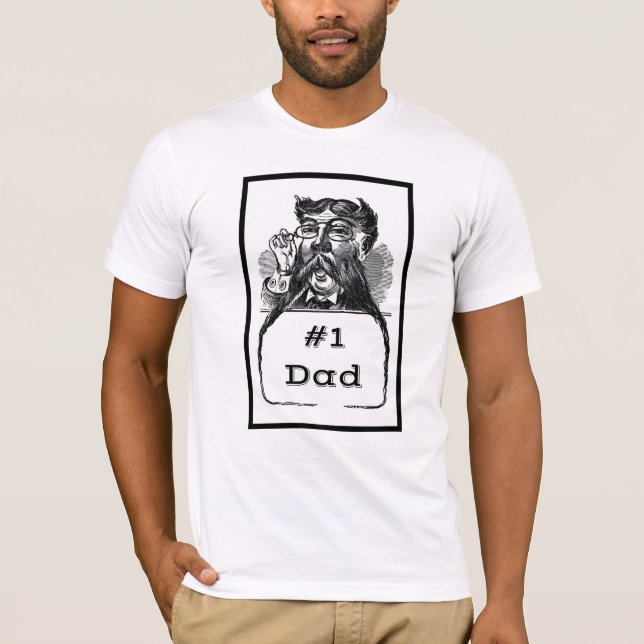 T-shirt #1 Dessin Vintage papa (Devant)
