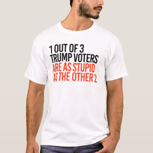 T-shirt 1 électeur Trump sur 3