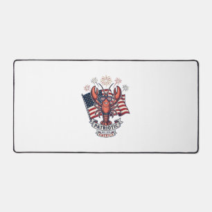 T-Shirt_1 Gravure Vintage Drapeau Homard Patriotiq