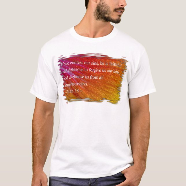 T-shirt 1 Jean 1:9 (Devant)