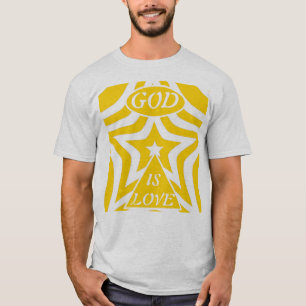 T-shirt 1 Jean 4:16 "Dieu est Amour" Cyber Jaune - Chrétie