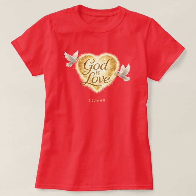 T-Shirt "1 Jean 4:8" (Design devant)