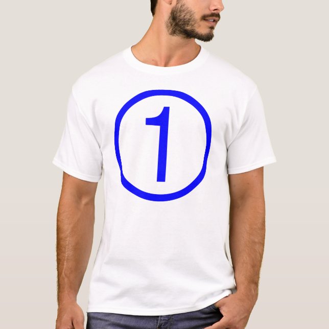 T-SHIRT 1, NUMÉRO UN (Devant)