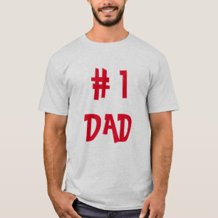T-shirt # 1 Papa - Drôle cadeau père