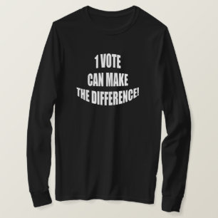 T-shirt 1 vote peut faire la différence, Élections