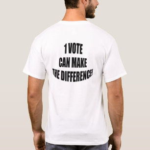 T-shirt 1 vote peut faire la différence, Élections