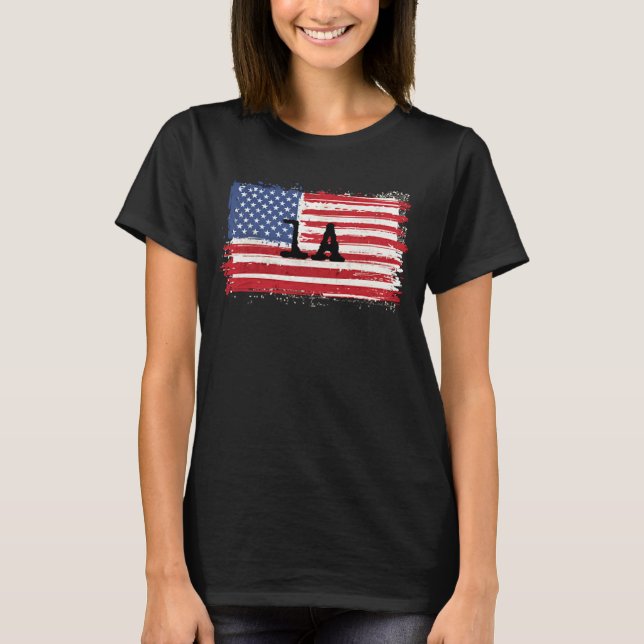 T-shirt 1A 1ST Amendement Déclaration des droits (Devant)