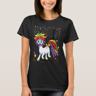 T-shirt 1e Anniversaire de parti 1 ans Unicorn Party 1e an