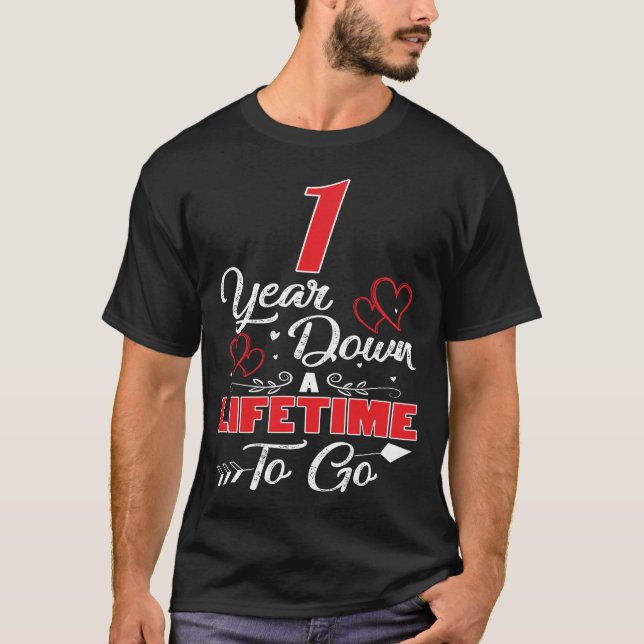 T-shirt 1er anniversaire. 1 Ans Après Une Durée De Vie Pou (Devant)