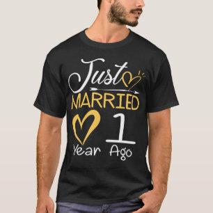 T-shirt 1er anniversaire de Mariage marié 1 an