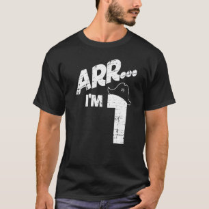 T-shirt 1er anniversaire garçon ou fille Arr I´m 1 an Pira