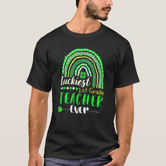 T-shirt 1er anniversaire Leprechaun St Patrick Party (Devant)