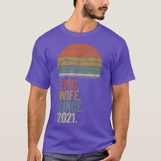 T-shirt 1er anniversaire Mariage femmes, femme épopée depu